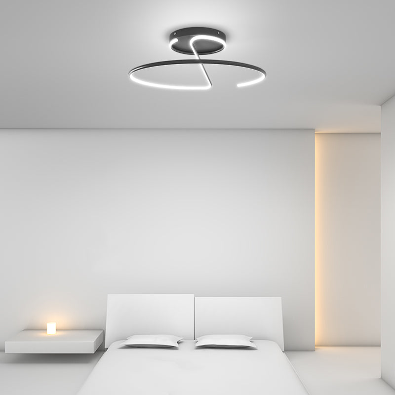 Simplicity Flush Ceiling Light Fixtures with Silicone Shade LED Ceiling Light Fixture
