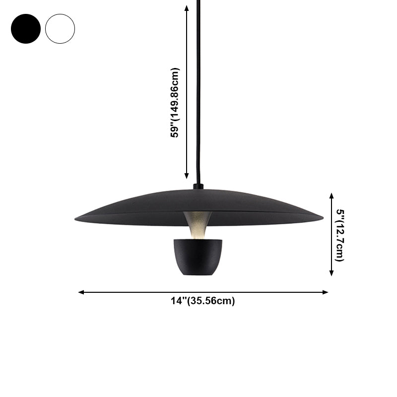 Nordic Flying Soucoucer Éclairage pendentif en métal LED Hanging Light