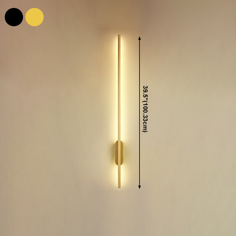 Lineare Wandlampe Aluminium Einfacher LED -Wandleuchten für Schlafzimmer LED -Wandleuchte