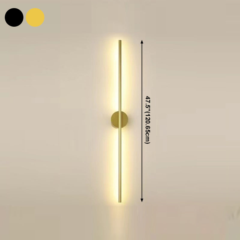 Lineare Wandlampe Aluminium Einfacher LED -Wandleuchten für Schlafzimmer LED -Wandleuchte
