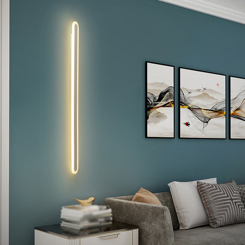 Sitting Room Wall Sconce Modern Acrylic Metal Led Simple Wall Mounted Light Fixture