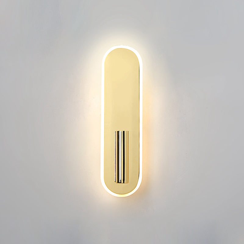 Modernist Gold Wall Sconce LED Minimalism Wall Mounted Light(Without Plant)