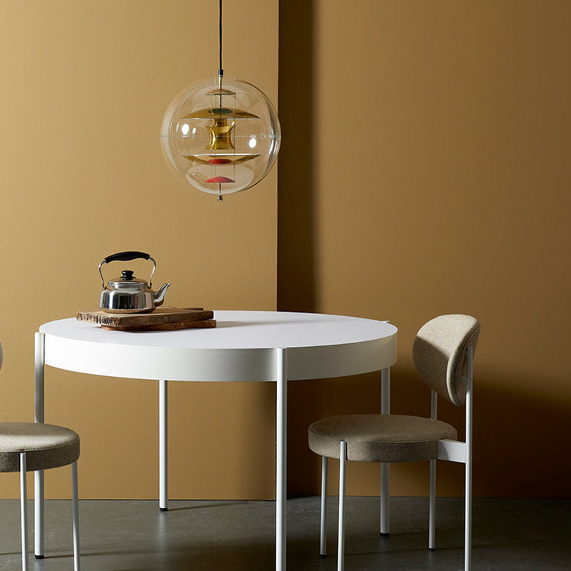 Lampe à suspension en acrylique transparent sphérique minimaliste 1 éclairage lumineux Light pour le café