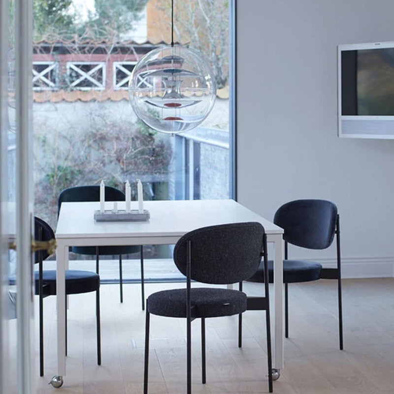 Lampe à suspension en acrylique transparent sphérique minimaliste 1 éclairage lumineux Light pour le café