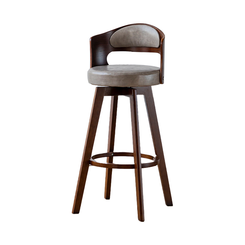 30.4" Scandinavian Bar Barstools Living Room Bar and Counter Stool with Solid Wood