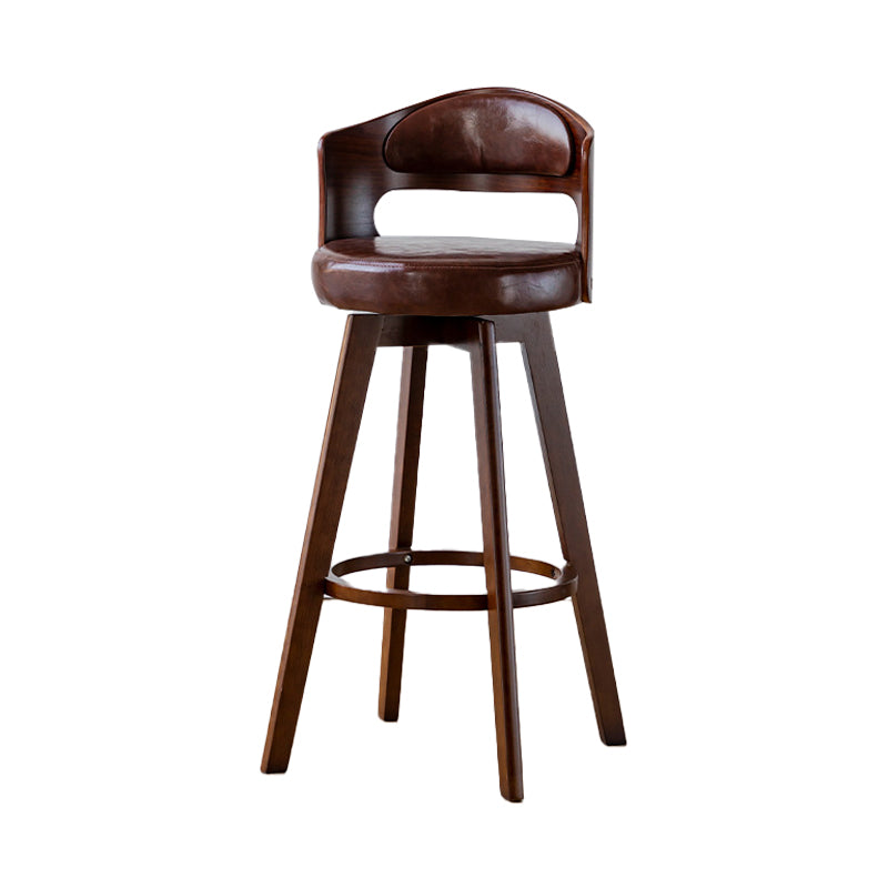 30.4" Scandinavian Bar Barstools Living Room Bar and Counter Stool with Solid Wood