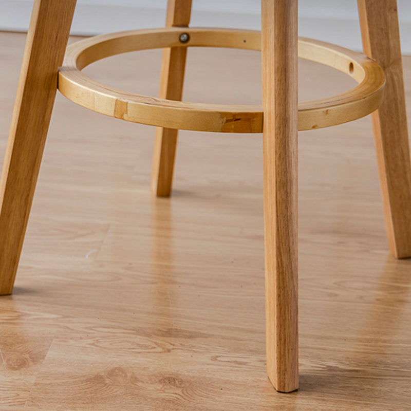 30.4" Scandinavian Bar Barstools Living Room Bar and Counter Stool with Solid Wood