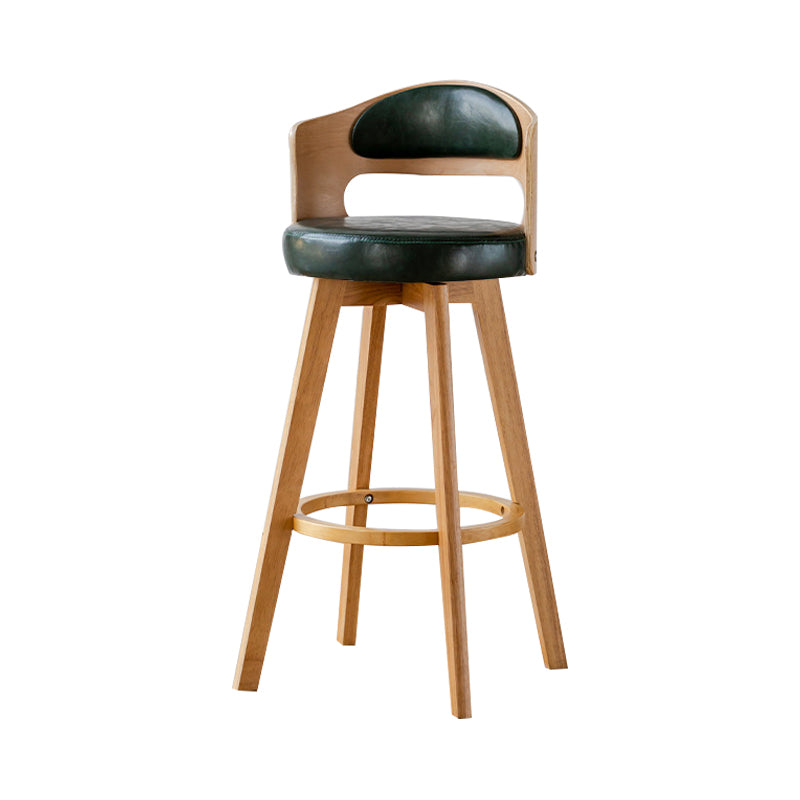 30.4" Scandinavian Bar Barstools Living Room Bar and Counter Stool with Solid Wood