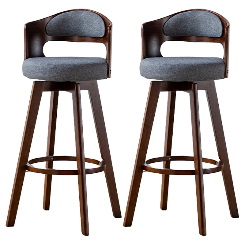 30.4" Scandinavian Bar Barstools Living Room Bar and Counter Stool with Solid Wood