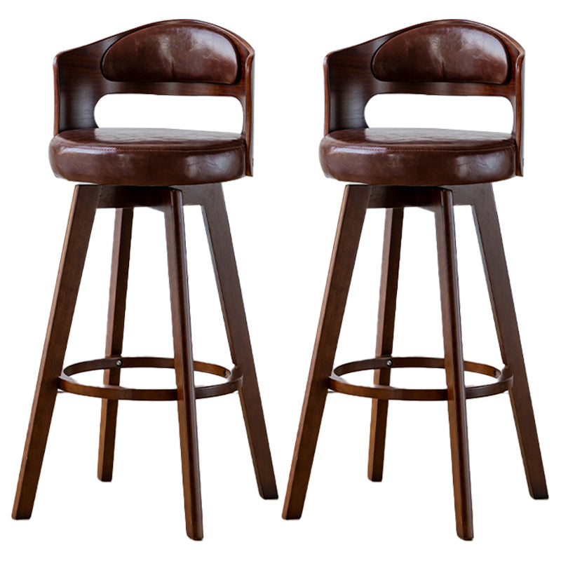 30.4" Scandinavian Bar Barstools Living Room Bar and Counter Stool with Solid Wood