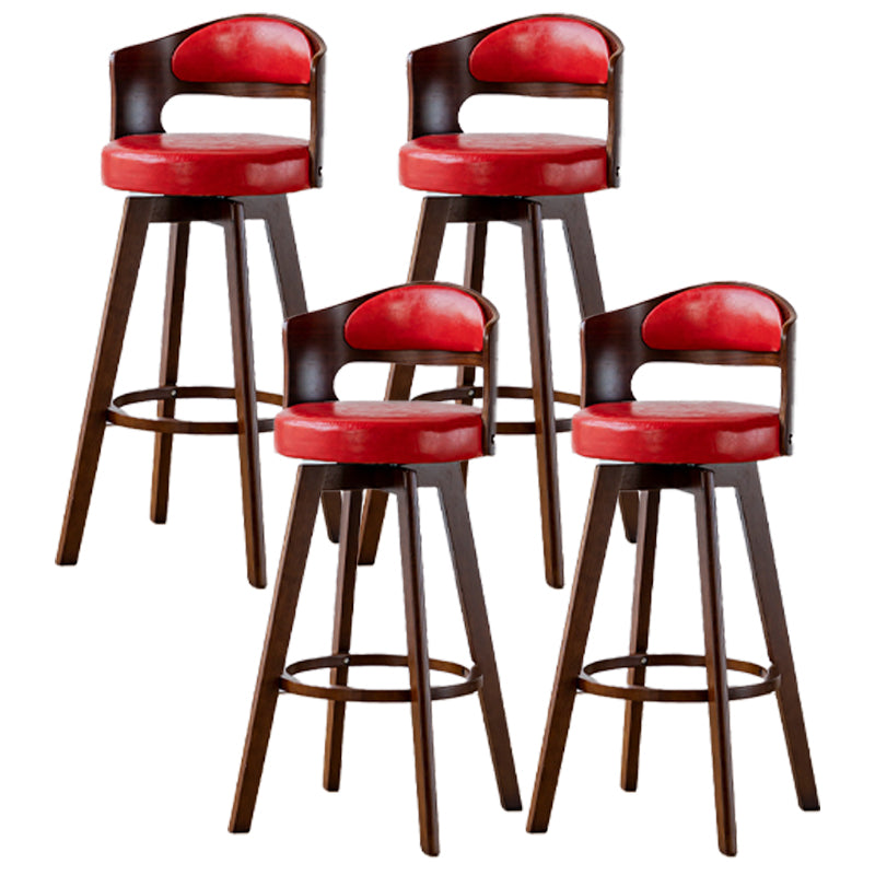 30.4" Scandinavian Bar Barstools Living Room Bar and Counter Stool with Solid Wood