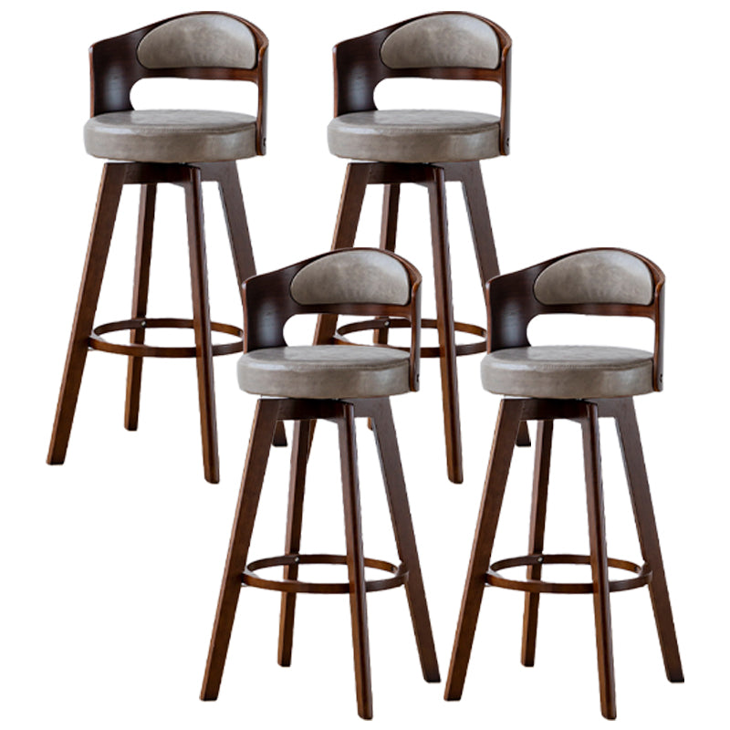 30.4" Scandinavian Bar Barstools Living Room Bar and Counter Stool with Solid Wood