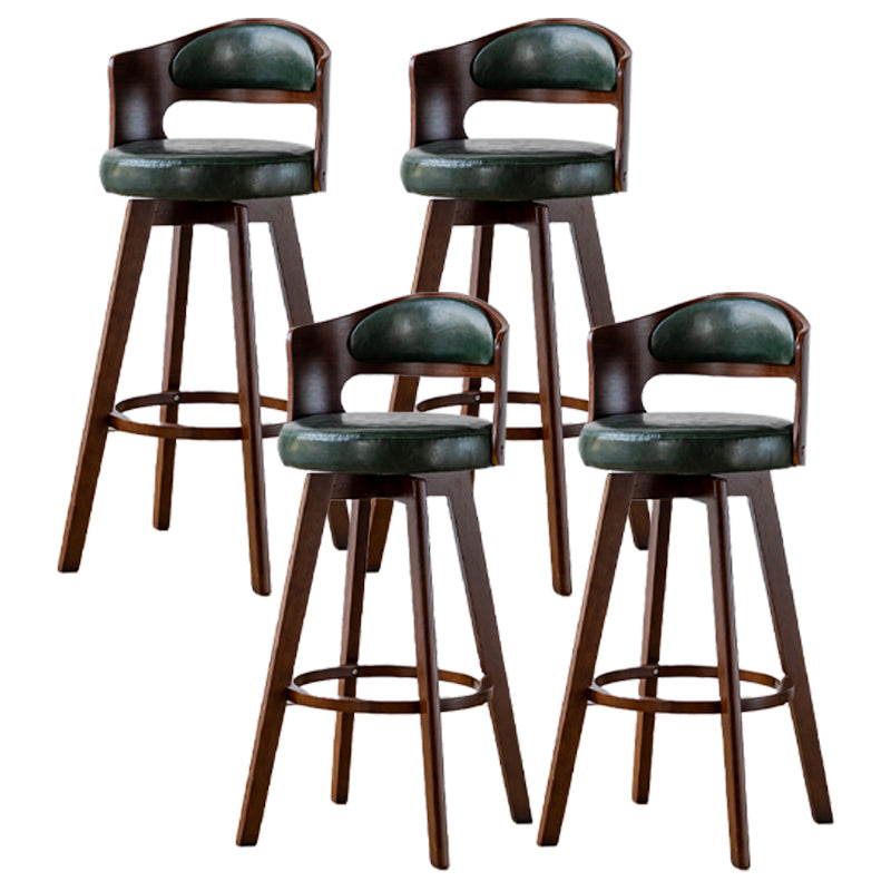 30.4" Scandinavian Bar Barstools Living Room Bar and Counter Stool with Solid Wood