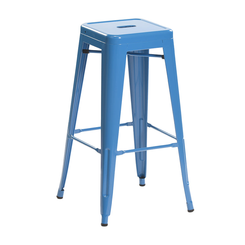 Industrial Style Bar Stools Stackable Wrought Iron Bar Cafe Metal High Chairs