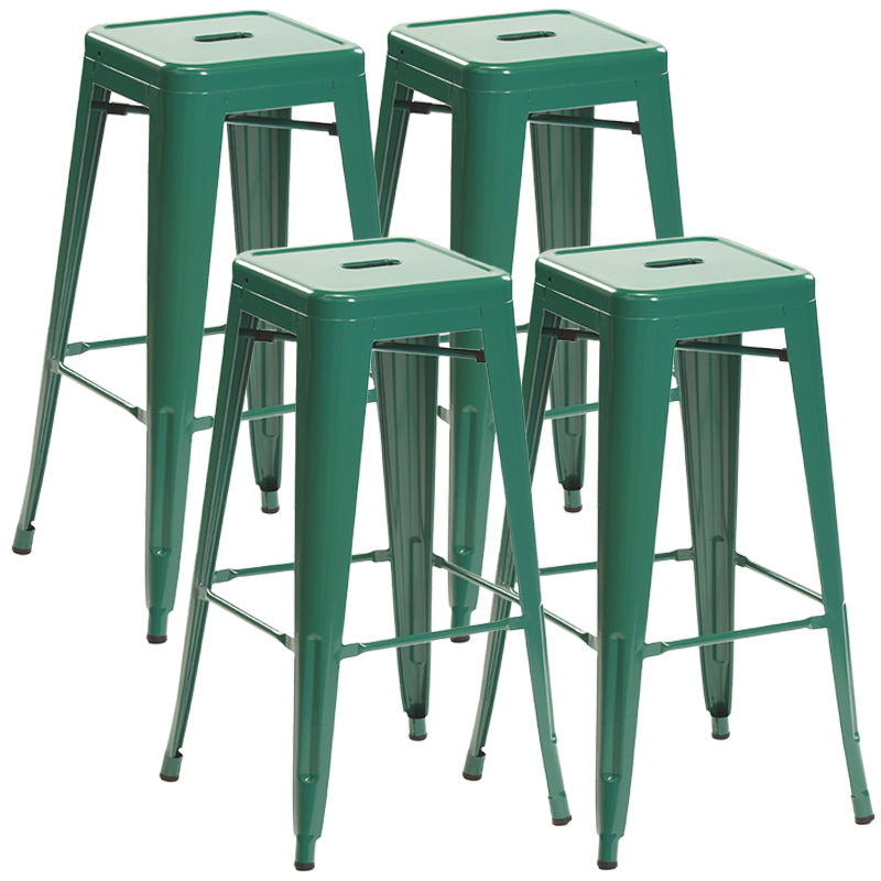 Industrial Style Bar Stools Stackable Wrought Iron Bar Cafe Metal High Chairs