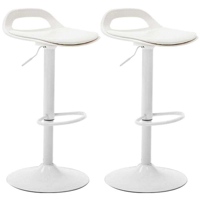 Taburete de bar de cuero moderno para comedor, taburete de bar giratorio con respaldo
