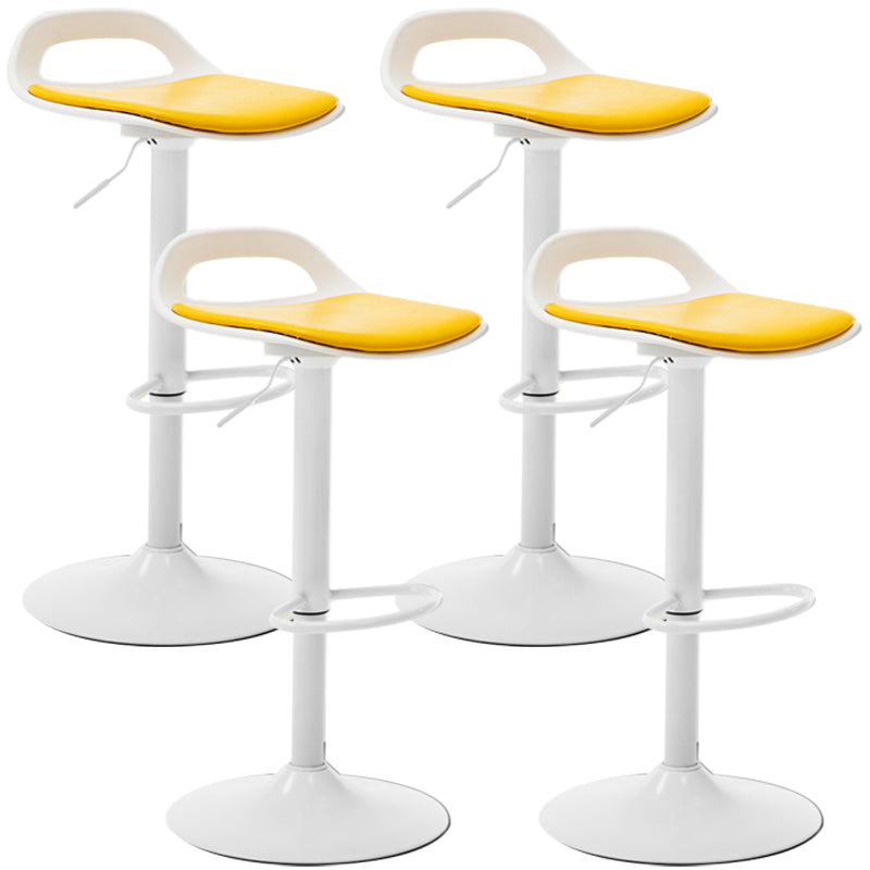 Taburete de bar de cuero moderno para comedor, taburete de bar giratorio con respaldo