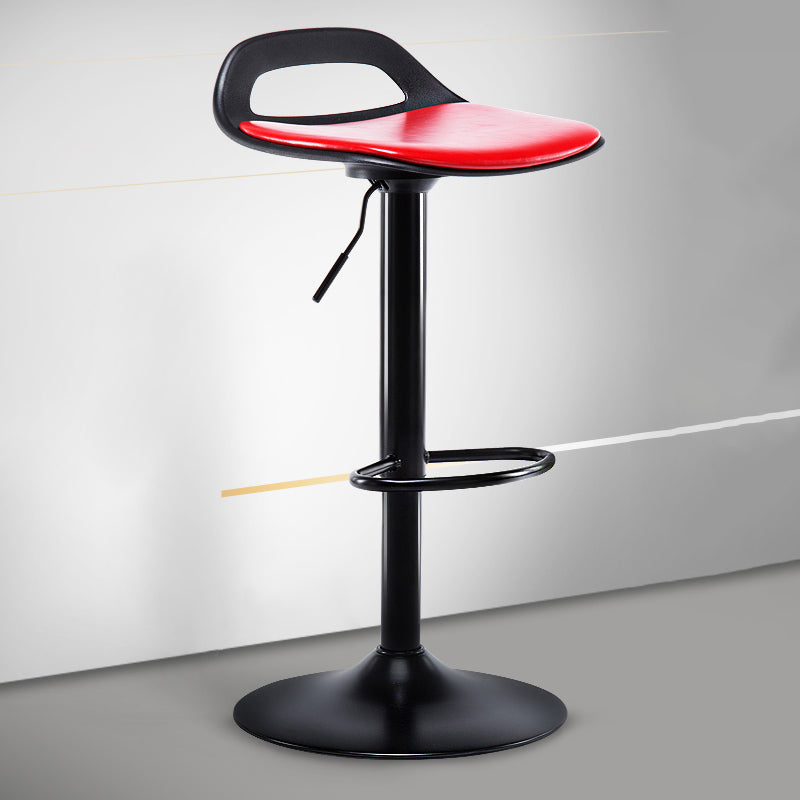 Taburete de bar de cuero moderno para comedor, taburete de bar giratorio con respaldo