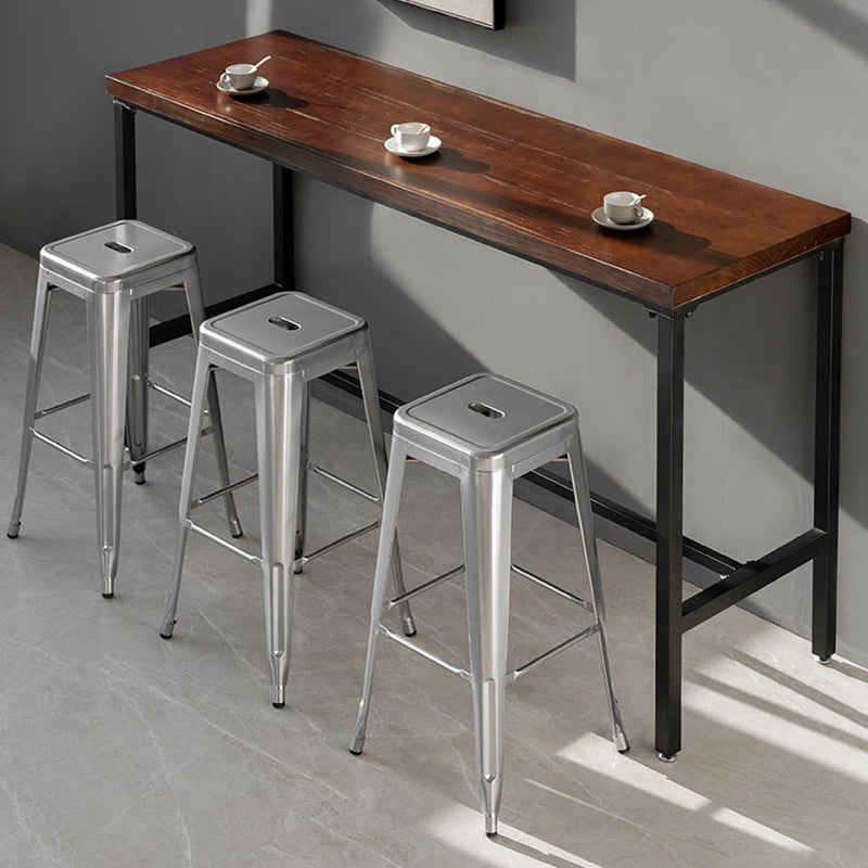 Tabres de marco de hierro de estallido de brazo de estilo industrial para cafetería para cafeterías