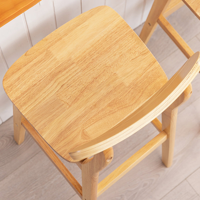 Taburete de bar de madera de estilo nórdico, taburete de bar con patas de 30 pulgadas, tapizado en terciopelo