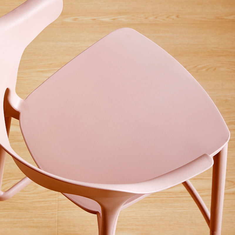 Taburete de bar de PP de estilo escandinavo, silla de mostrador con asiento cuadrado para barra de cocina