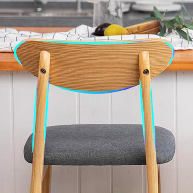 Scandinavian Counter Height Stools Living Room Barstools with Solid Wood