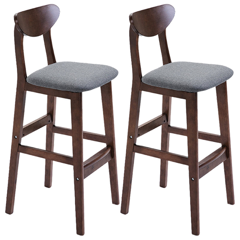 Scandinavian Counter Height Stools Living Room Barstools with Solid Wood