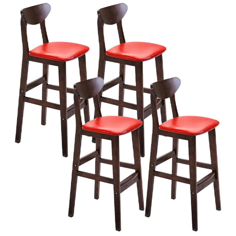 Scandinavian Counter Height Stools Living Room Barstools with Solid Wood