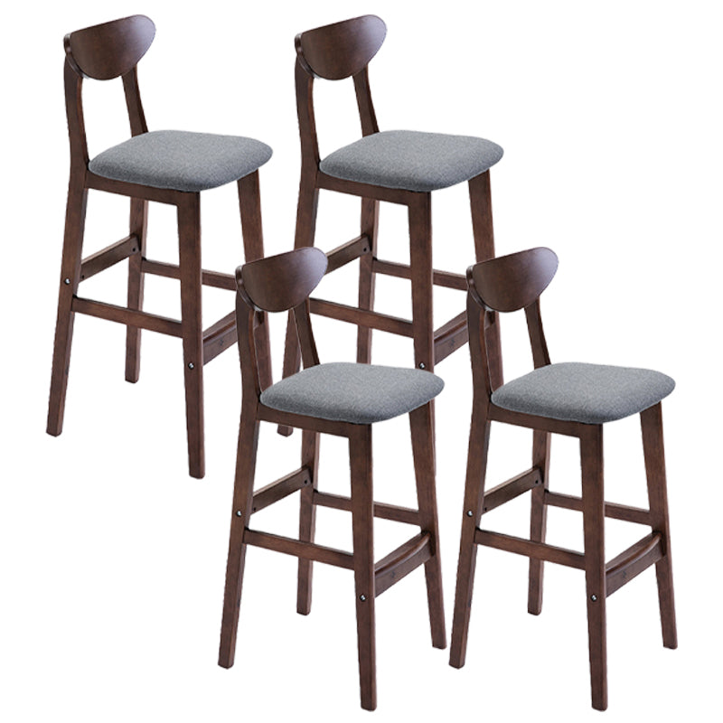 Scandinavian Counter Height Stools Living Room Barstools with Solid Wood