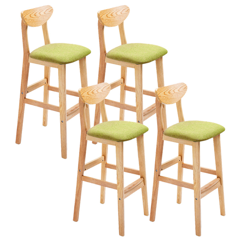 Scandinavian Counter Height Stools Living Room Barstools with Solid Wood