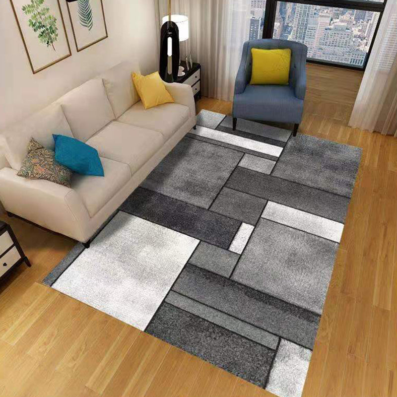 Gold Feather Carpet Polyester Simplicity Carpet Stain Resistant Carpet for Home Decor