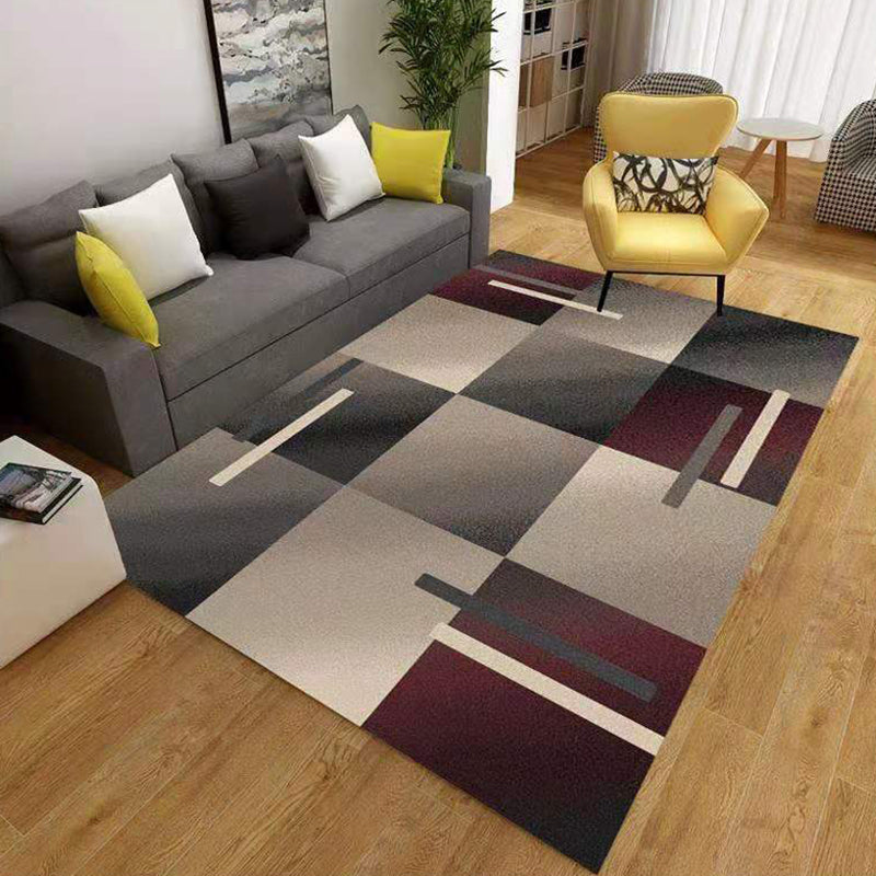 Gold Feather Carpet Polyester Simplicity Carpet Stain Resistant Carpet for Home Decor