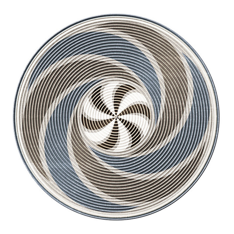 Printing Pattern Rug Polyester Round Carpet Non-Slip Backing Area Rug for Home Decoration