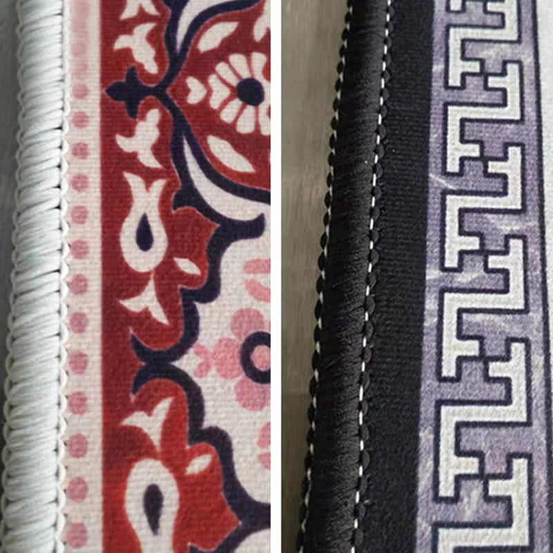 Ronde Trug Polyester Area Tapijt Non-Slip Backing Indoor Toe voor woningdecoratie