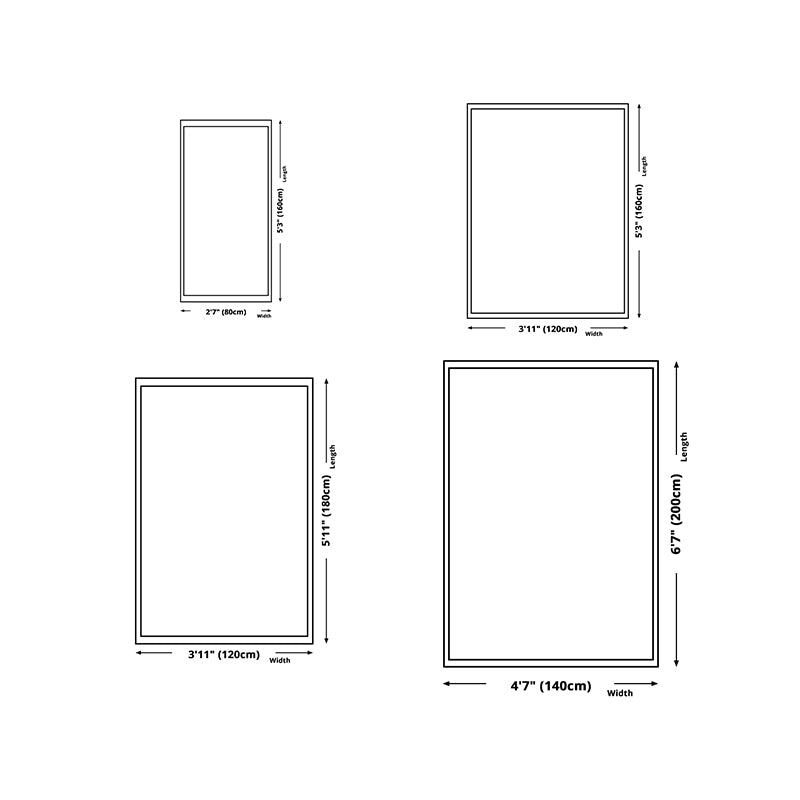 Blauer und Grauzone Teppich Polyester Stammesmuster Teppich Anti-Rutsch-Backing Teppich für Zuhause