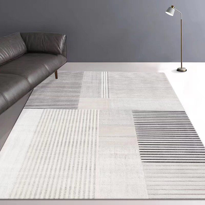 Contemporary Rug Polyester Wabi-sabi Rug Non-Slip Backing Rug for Living Room
