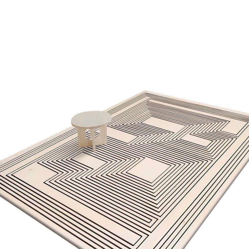 Contemporary Rug Polyester Wabi-sabi Rug Non-Slip Backing Rug for Living Room