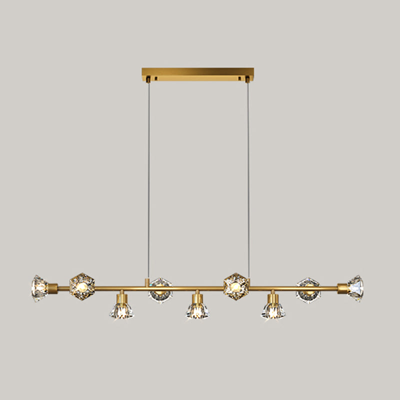 Cone Island Lighting Modernismus Kristallleuchterleuchte für Esszimmer