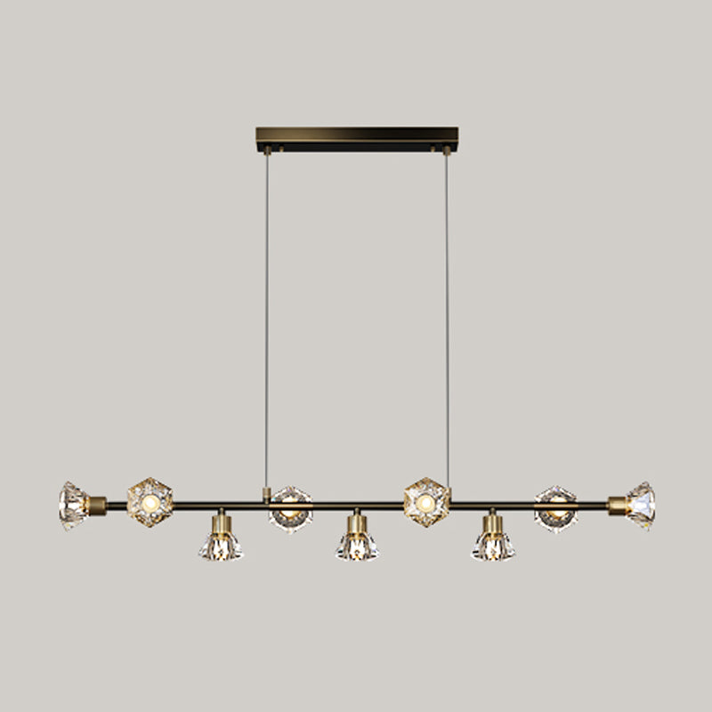 Cone Island Lighting Modernismus Kristallleuchterleuchte für Esszimmer