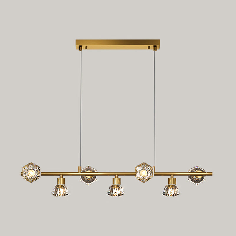 Cone Island Lighting Modernismus Kristallleuchterleuchte für Esszimmer