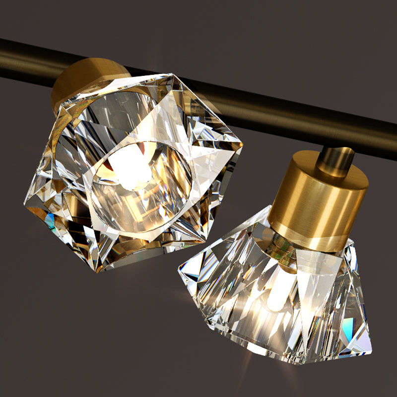 Cone Island Lighting Modernismus Kristallleuchterleuchte für Esszimmer