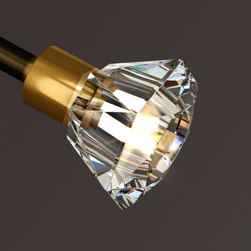 Cone Island Lighting Modernismus Kristallleuchterleuchte für Esszimmer