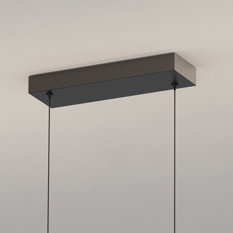 Luces de isla ovalada Modernismo Luz de la isla metal en oro para el comedor