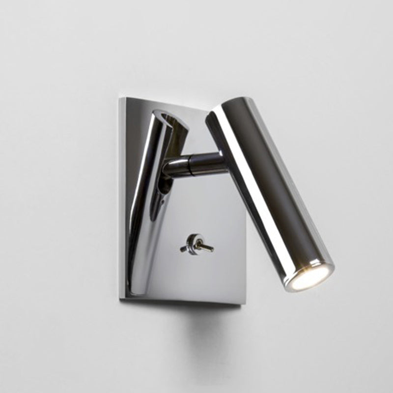 Modern Style Cylinder Wall Mounted Lamp Metal 1 Light Reading Wall Lamp