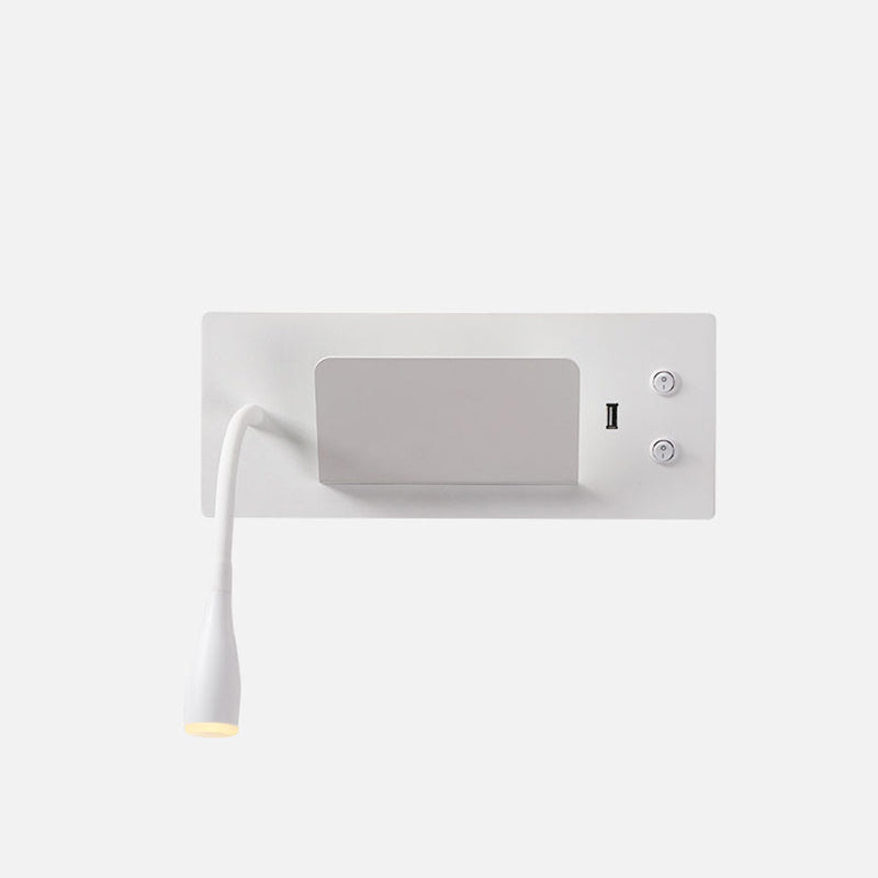 Moderner Stil Geometrischer Wandmontagelampe Metall 2 Lichter Lesen Wandlampe