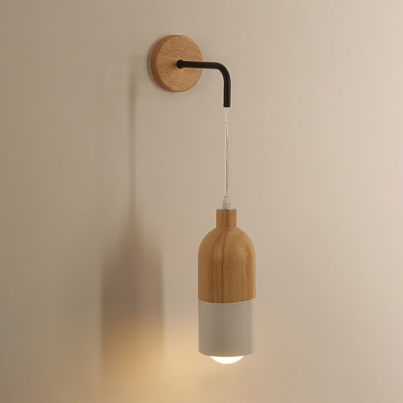 Moderne Stil Geometrische Wandlampen Holz 1 Lichtwandbeleuchtung Armaturen