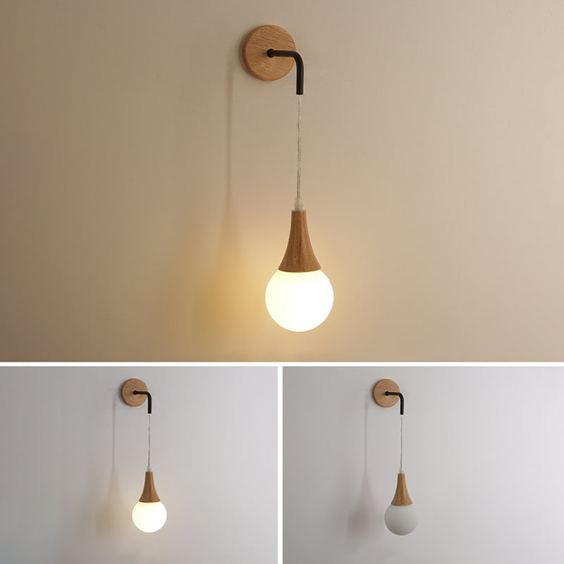 Moderne Stil Geometrische Wandlampen Holz 1 Lichtwandbeleuchtung Armaturen