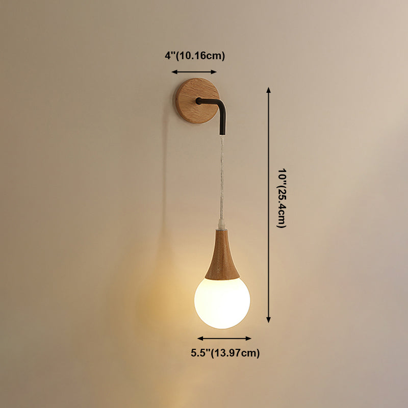 Moderne Stil Geometrische Wandlampen Holz 1 Lichtwandbeleuchtung Armaturen