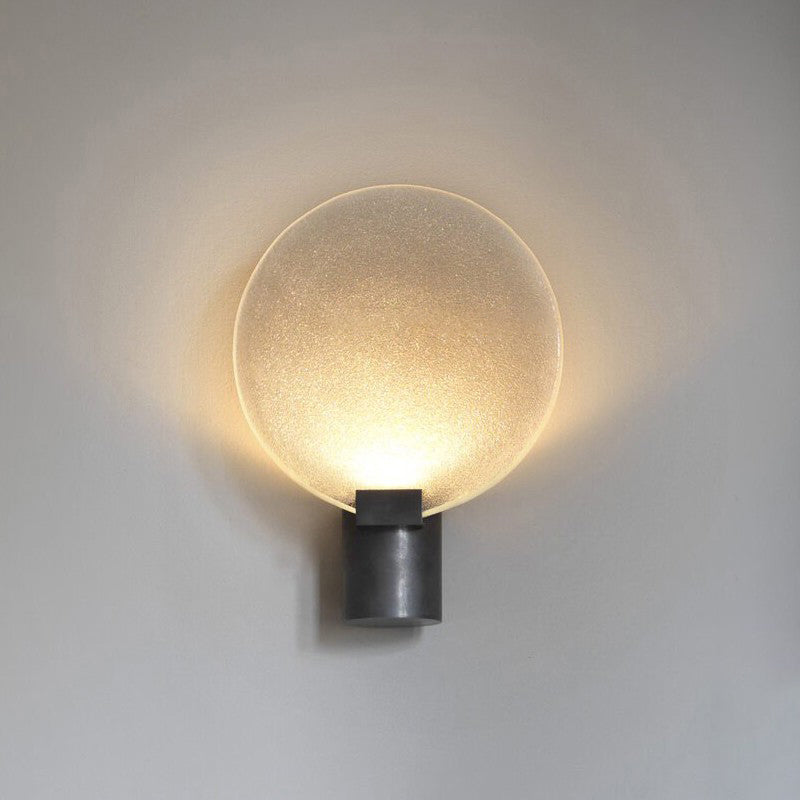 Moderne stijl cirkelvormige wand gemonteerd lamp metaal 1 lichte wandverlichtingsarmaturen