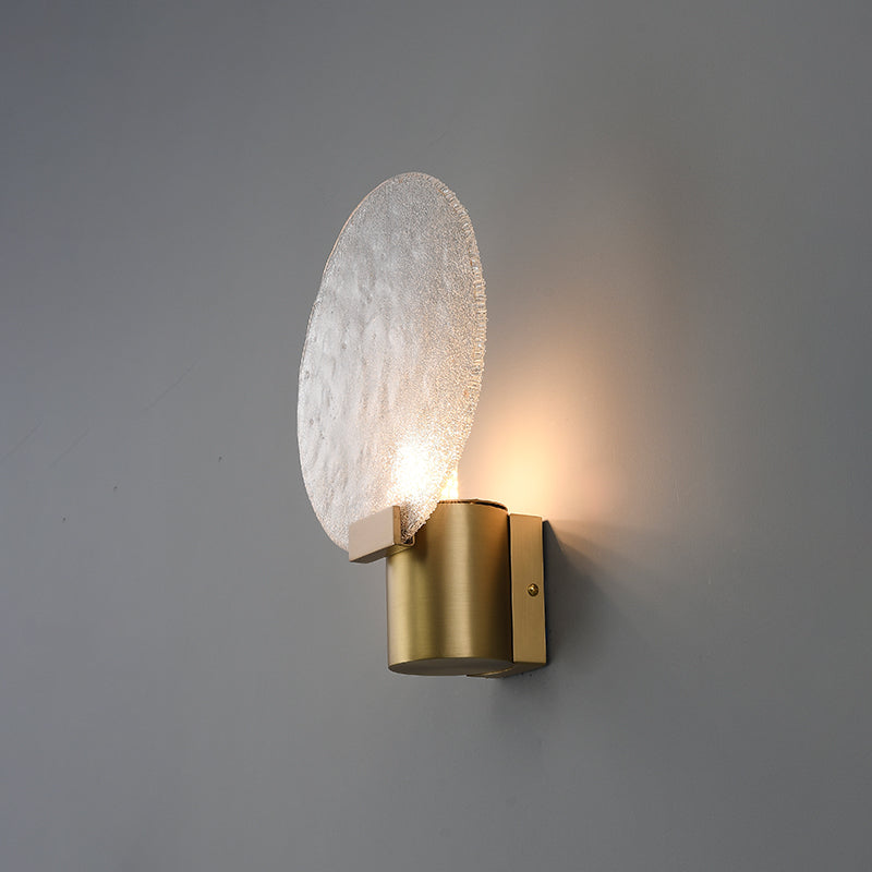 Moderne stijl cirkelvormige wand gemonteerd lamp metaal 1 lichte wandverlichtingsarmaturen